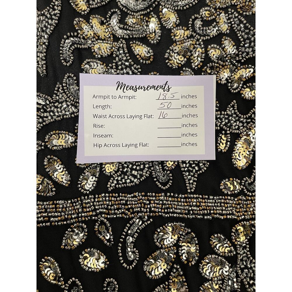 Mac Duggal 5727 Elegant Beaded Sequin Embellished Midi Dress‎ Size 12 $498 - Picture 6 of 7